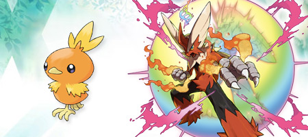 Torchic and Blaziken's Mega Evolution