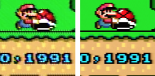 HD Retrovision Example Composite (left) vs. Component (right)